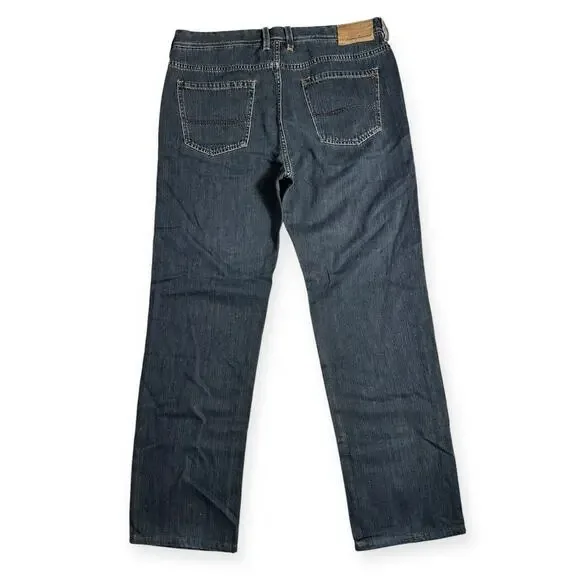 Tommy Bahama 36x32 Jeans Dark Wash Straight Denim Lyocell Blend Men M07 - Picture 3 of 6